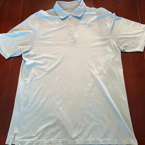 Tommy Bahama Men's Light Green Polo Shirt - Size Large L - Cotton/Poly/Spandex